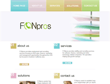 Tablet Screenshot of fonpros.com